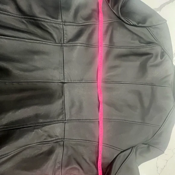 Black Leather Nora button down trench - Picture 10 of 15